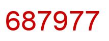 Number 687977 red image