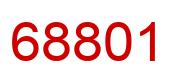 Number 68801 red image