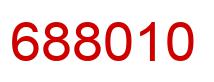 Number 688010 red image