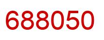 Number 688050 red image