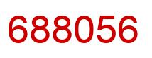 Number 688056 red image