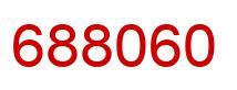 Number 688060 red image