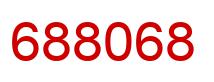 Number 688068 red image