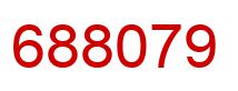 Number 688079 red image