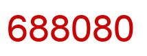 Number 688080 red image