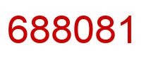 Number 688081 red image