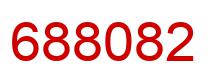 Number 688082 red image