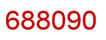 Number 688090 red image