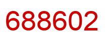 Number 688602 red image