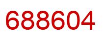 Number 688604 red image