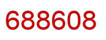 Number 688608 red image