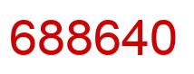 Number 688640 red image