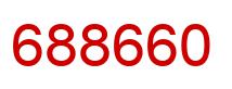 Number 688660 red image