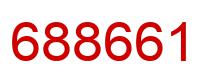 Number 688661 red image