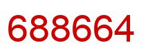 Number 688664 red image