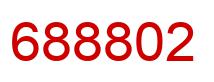 Number 688802 red image