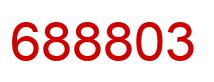 Number 688803 red image