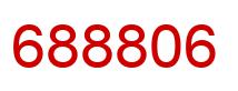 Number 688806 red image