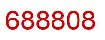 Number 688808 red image