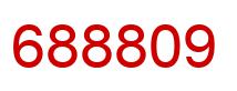 Number 688809 red image