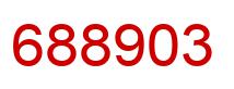 Number 688903 red image
