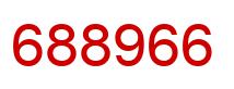 Number 688966 red image