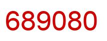 Number 689080 red image