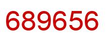 Number 689656 red image