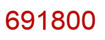 Number 691800 red image