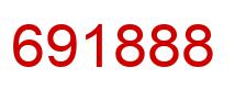 Number 691888 red image