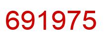 Number 691975 red image