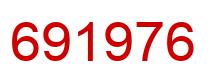 Number 691976 red image