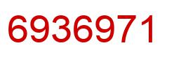 Number 6936971 red image