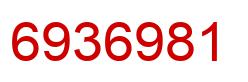Number 6936981 red image