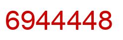 Number 6944448 red image