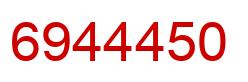 Número 6944450 imagen rojo