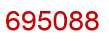 Number 695088 red image
