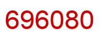 Number 696080 red image