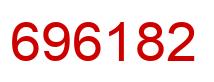 Number 696182 red image