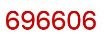 Number 696606 red image