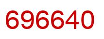 Number 696640 red image