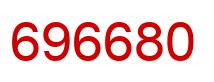 Number 696680 red image