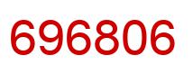 Number 696806 red image