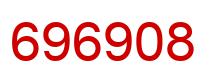 Number 696908 red image