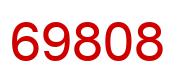 Number 69808 red image