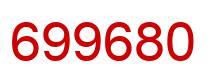 Number 699680 red image
