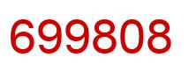 Number 699808 red image