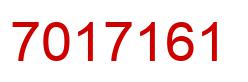 Number 7017161 red image
