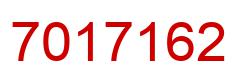 Number 7017162 red image
