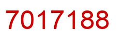 Number 7017188 red image